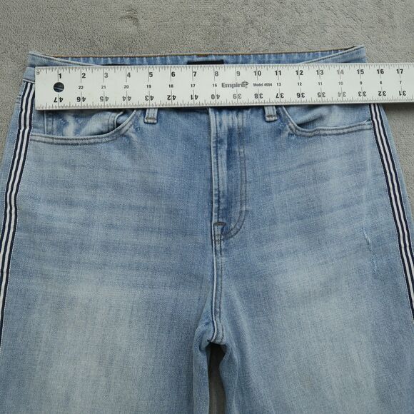 Talbots Jeans Women's Size 8 Blue High-Rise Modern Ankle 26" Inseam Distressed - Picture 15 of 16